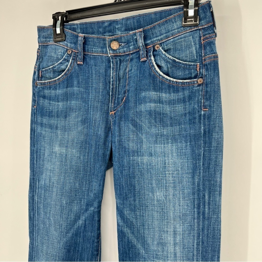 Citizens of Humanity Bootcut Jeans Stretch Low Rise Whiskered USA Made Women 26 - Picture 3 of 14